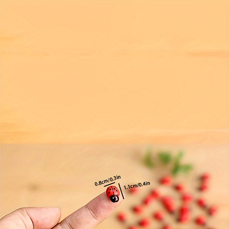 Set of 50 Cute Ladybug Ornaments for Charming Home Decor