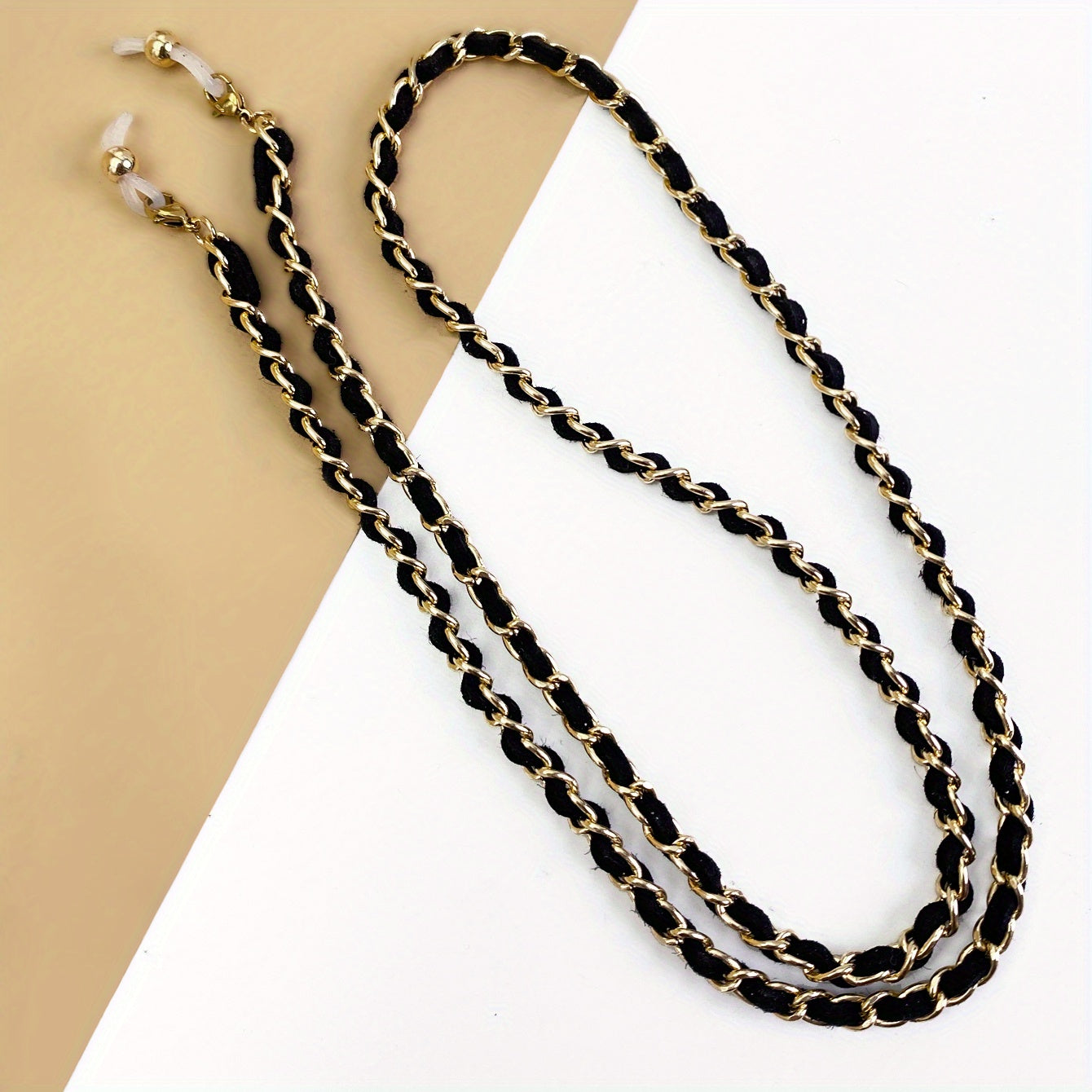 Retro Braided Glasses Chain Anti Slip Lanyard Strap Stylish Face Cover Eyewear