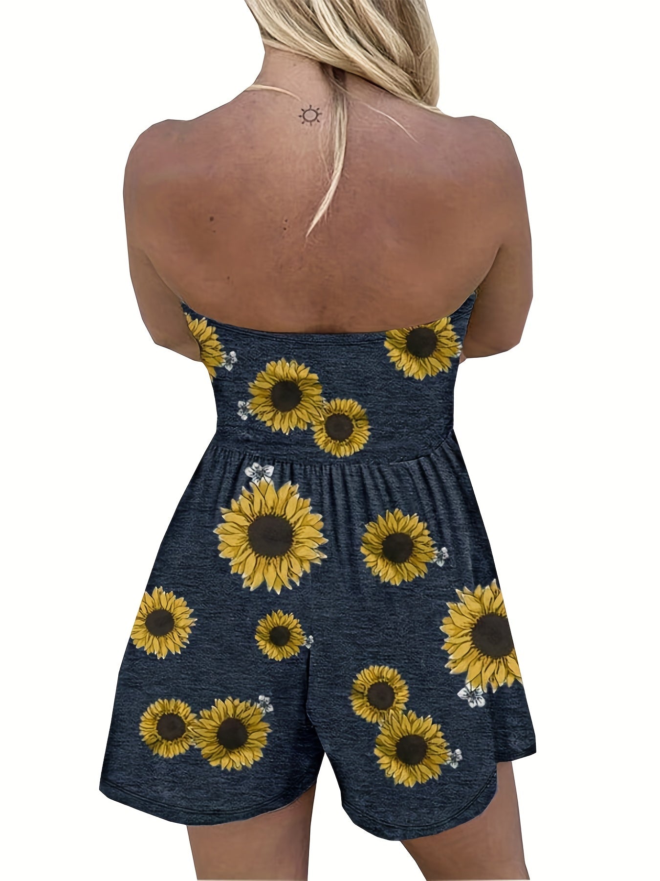 Colorful Off Shoulder Jumpsuit with Pockets