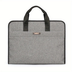 Nylon Briefcase Large Capacity Zippered Document Organizer Handbag