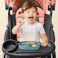 Universal Stroller Cup Holder with Phone Holder & Snack Tray