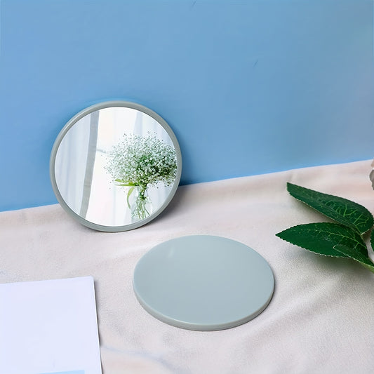 Green Small Round Mirror Compact Makeup Vanity Mirror