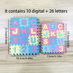 36 Pieces Alphabet & Number Puzzle Set for Kids