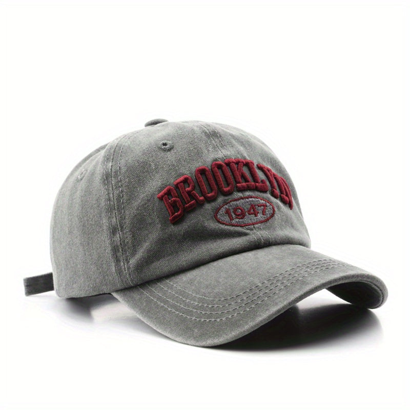 Brooklyn Embroidered Baseball Cap - Unisex