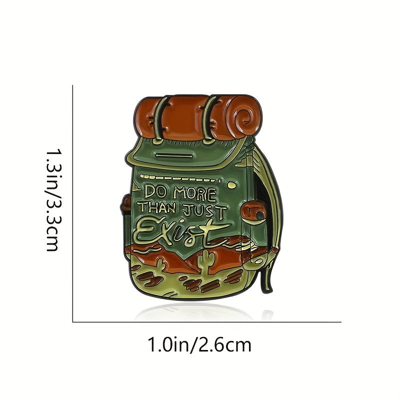 Outdoor Travel Backpack for Men Cartoon Alloy Brooches