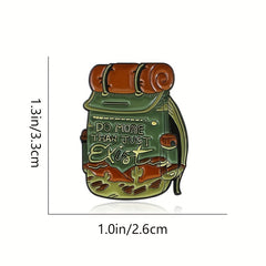 Outdoor Travel Backpack for Men Cartoon Alloy Brooches