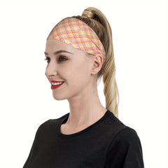 Vintage Plaid Headband for Sport & Casual Outfits