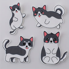DIY Cartoon 3D Animal Cat Stickers 4pcs Set Kids Costume Decoration