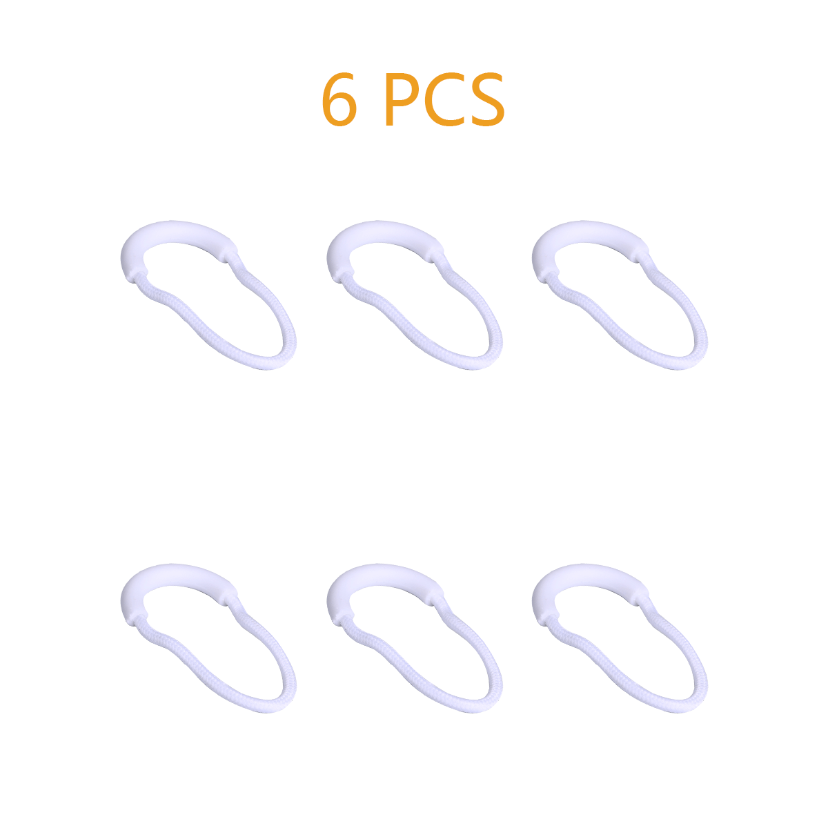 6pcs Heavy Duty U Shape Nylon Zipper Pulls Zipper Tags Zipper Extension