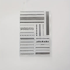 Long Lace DIY Decorative Cartoon Stamp Painting Template For DIY Craft