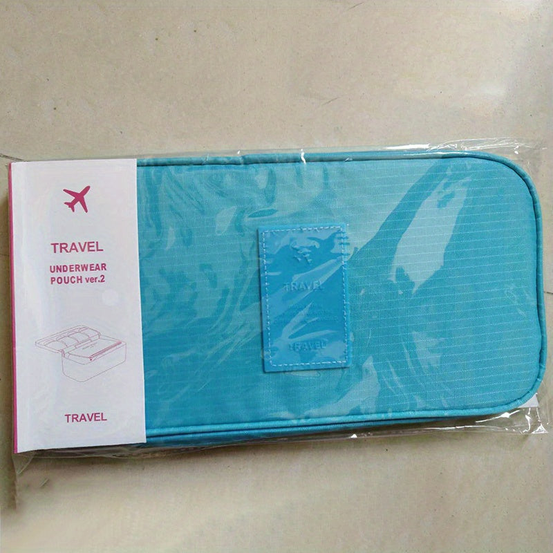 Travel Bra & Panty Organizer Portable Underwear Zipper Storage Bag