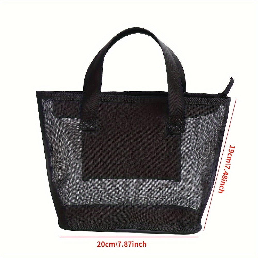 Portable Mesh Storage Bag for Makeup and Sanitary Napkins