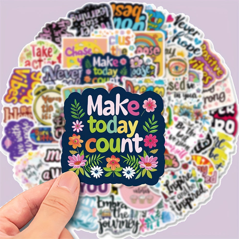 50pcs Inspirational Quotes Motivational Stickers for Self Improvement