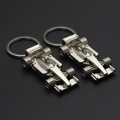 2pcs F1 Car Model Keychain Pendant for Car Keys Backpacks Wallets