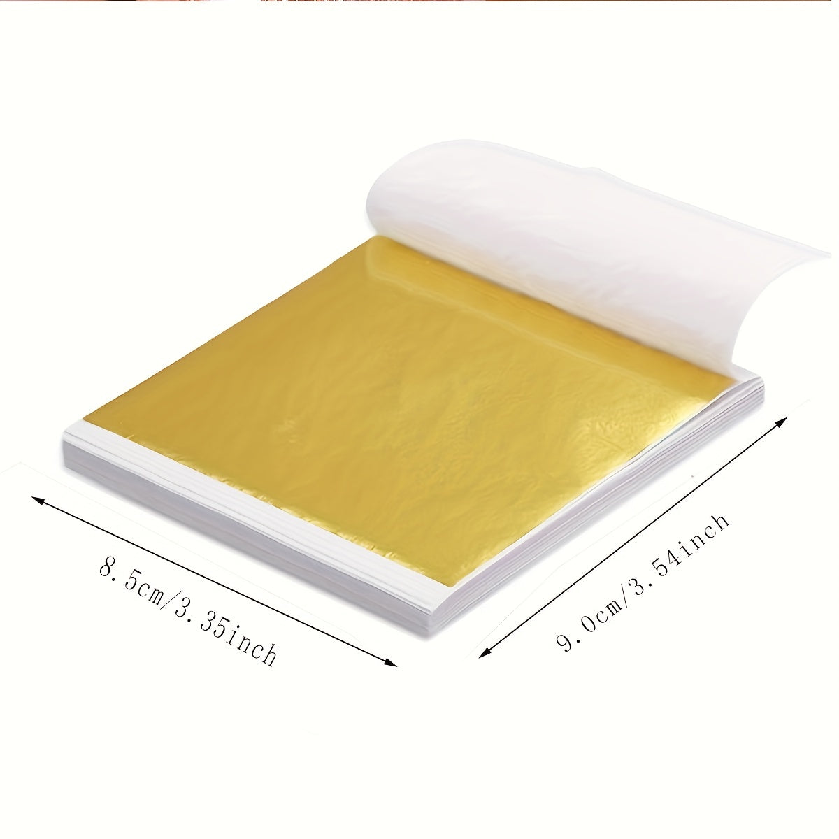 100 pcs Leaf Sheets High Foil for Crafts Home Decor Painting Furniture