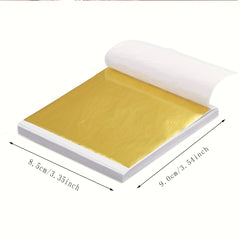 100 pcs Leaf Sheets High Foil for Crafts Home Decor Painting Furniture