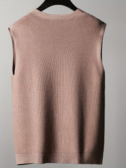 Men's V Neck Button Up Cardigan Vest for Fall Winter