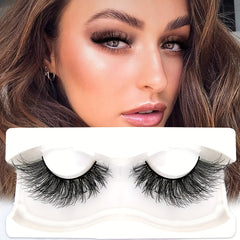 22mm Fluffy Volume Cat Eye Faux Mink Eyelashes
