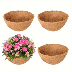 4pcs 12 Inch Coconut Liners Round Hanging Basket Liners
