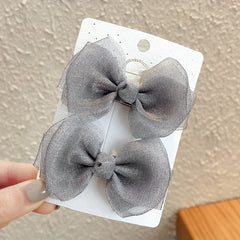 Sparkling Cartoon Bow Hair Clips for Girls