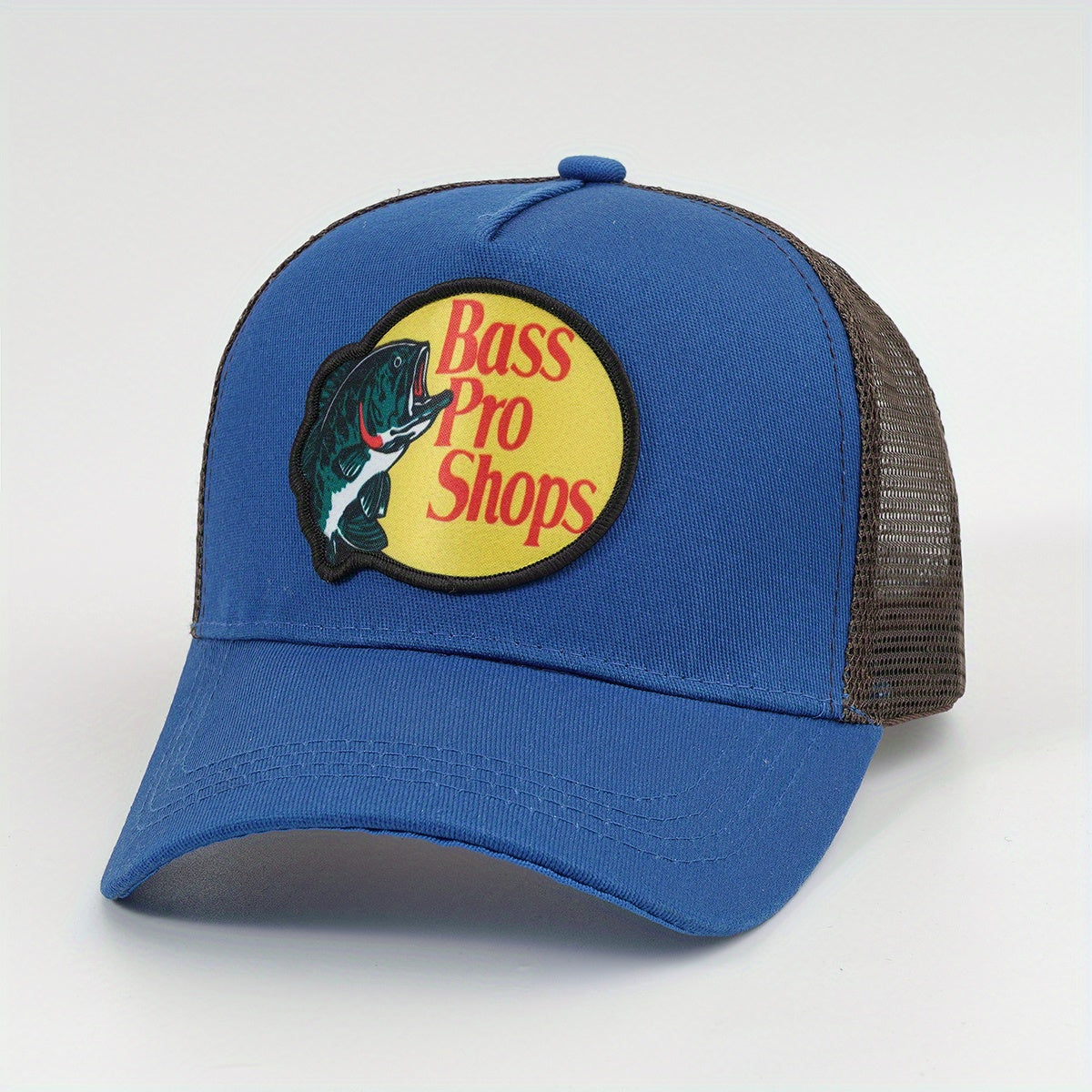 Fish Print Mesh Trucker Hat Baseball Cap Breathable Unisex Dad Hat