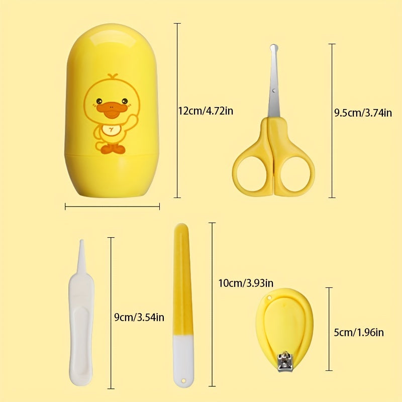 Animal Cartoon Baby Nail Clippers Set Baby Nail Care Barrel Nail Clippers