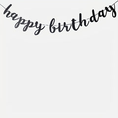 Cardboard Happy Birthday Party Flag Decoration Supplies