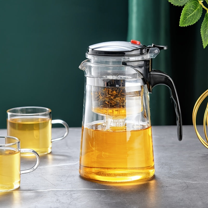 Glass Tea Pot Heat Resistant with Infuser Kung Fu Tea Set