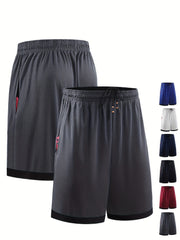 Men's Basketball Shorts Running Marathon Loose Capris Large Casual Mesh