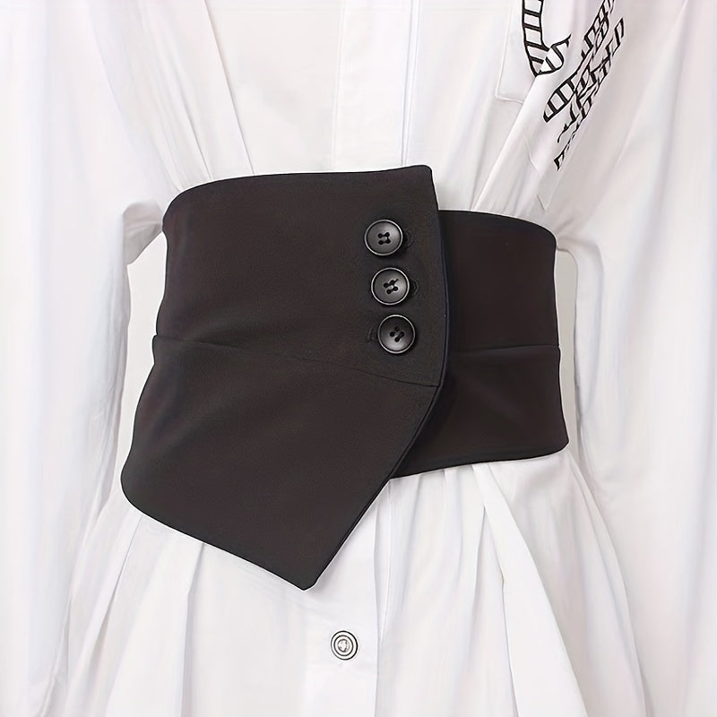 Wide Elastic Suit Girdle Women's Vintage Dress Belt