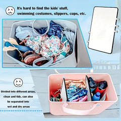 Summer Beach Bag Divider Reusable Plastic Tray For Bogg Bag
