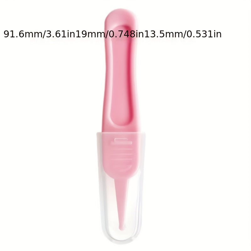 2pcs Baby Booger Clips Round Head Cleaning Tweezers