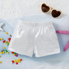 Boys Swim Trunks Elastic Waist Beach Shorts Solid Stretchy Comfortable