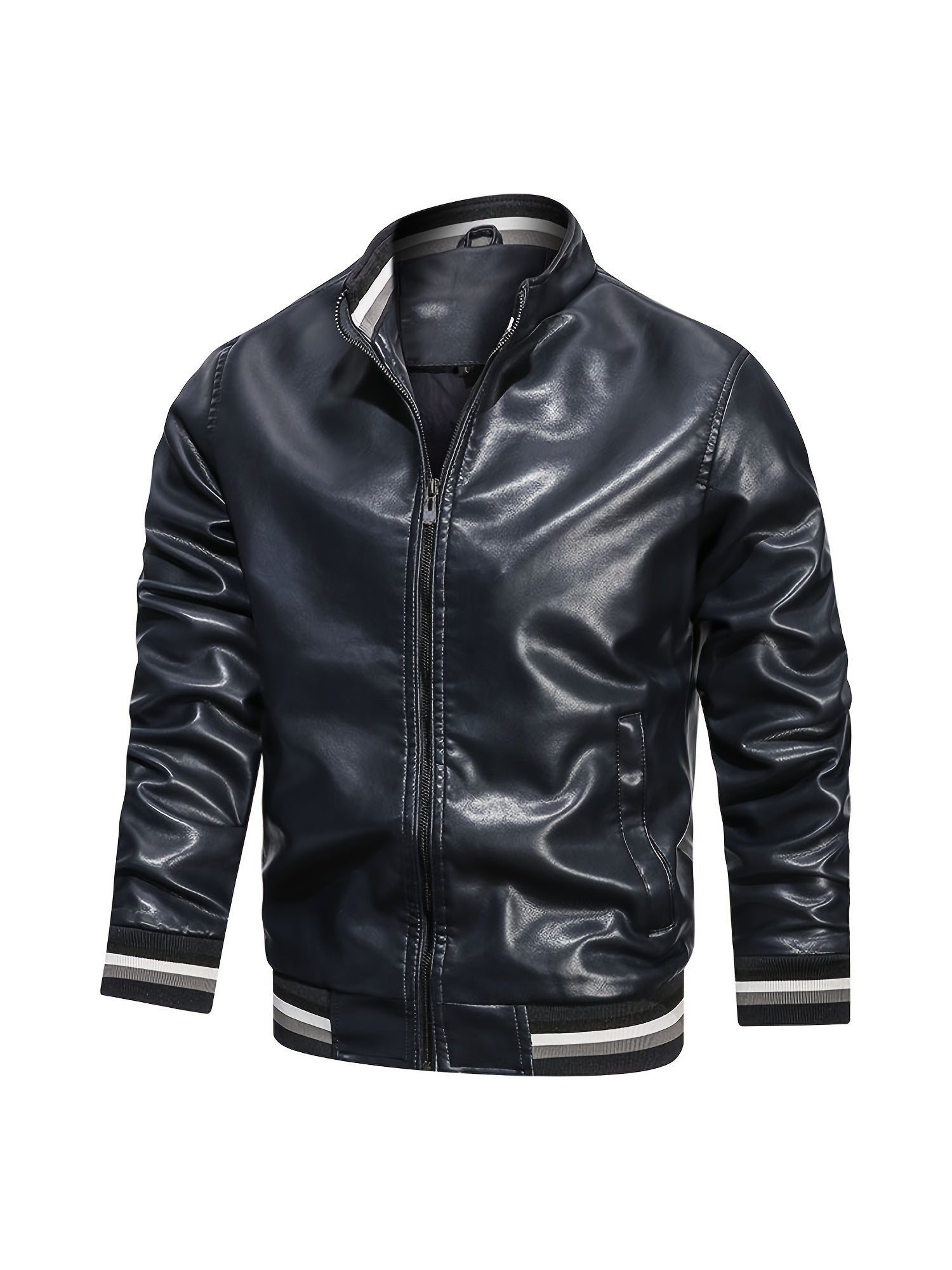 Men's Casual PU Leather Jacket for Autumn & Winter