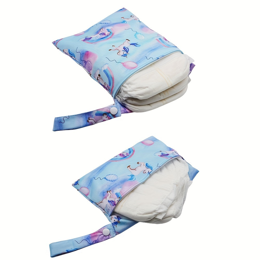 2 Pcs Unicorn Prints Wet Bag Set