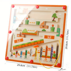 Magnetic Mushroom House Puzzle Sorting Board for Kids