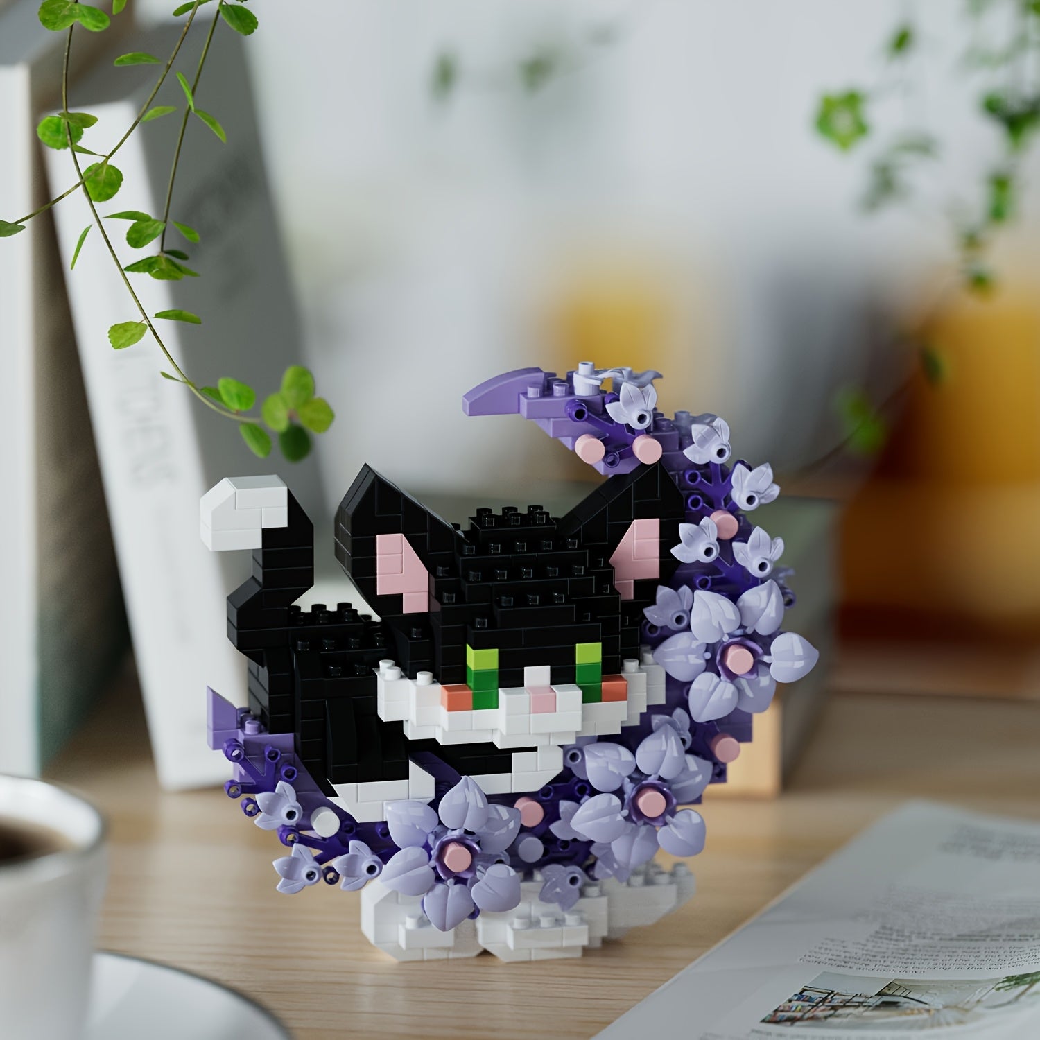 Flower Companion Panda Micro Blocks Toy Model Assembly