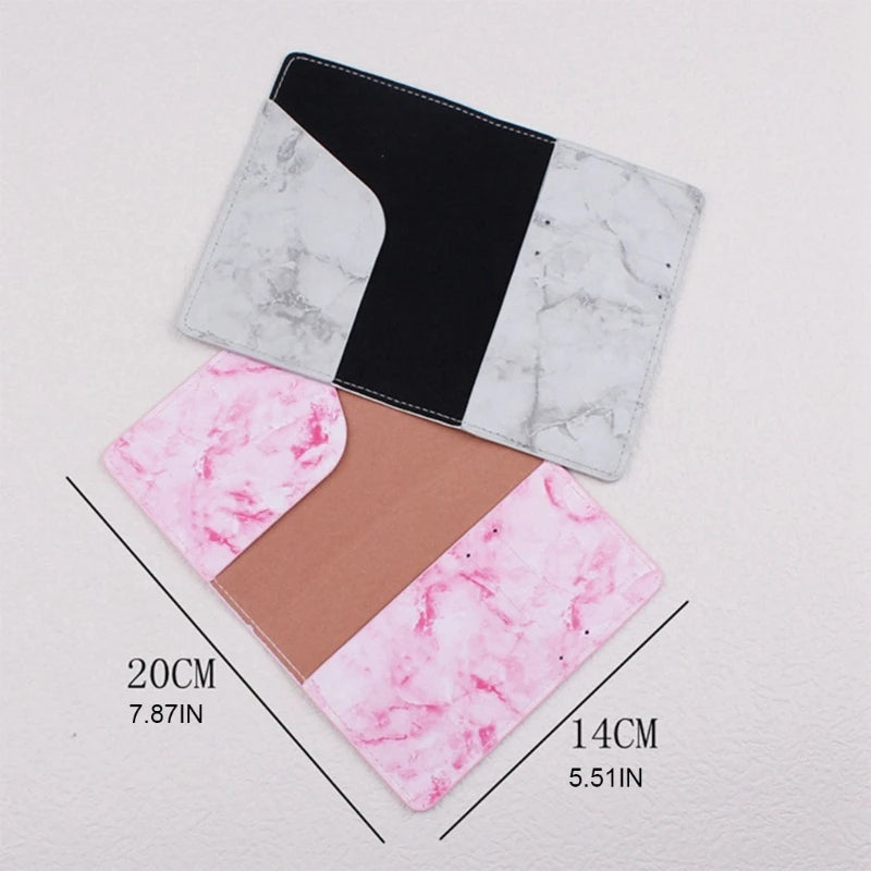 Pink Passport Travel Holder Protector Cover Wallet PU Leather