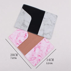 Pink Passport Travel Holder Protector Cover Wallet PU Leather