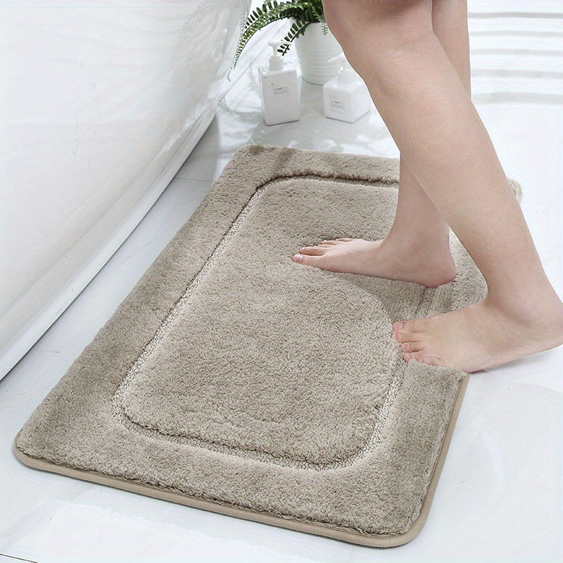 Soft Anti-slip Bath Rug Absorbent Bath Mat Machine Washable