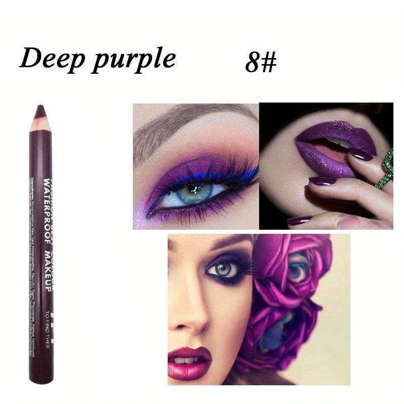 Dual-Use Eyeshadow & Lip Liner Pen with Sharpener