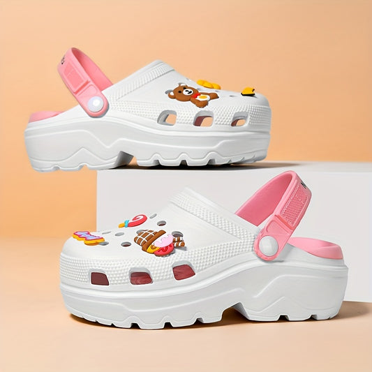 Women's Hollow Out Sandals Comfy Slip On Thick sole Shoes