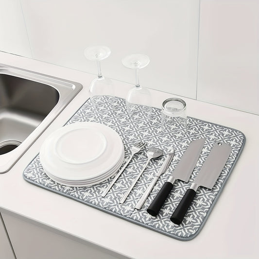 Stylish Microfiber Dish Drying Mat