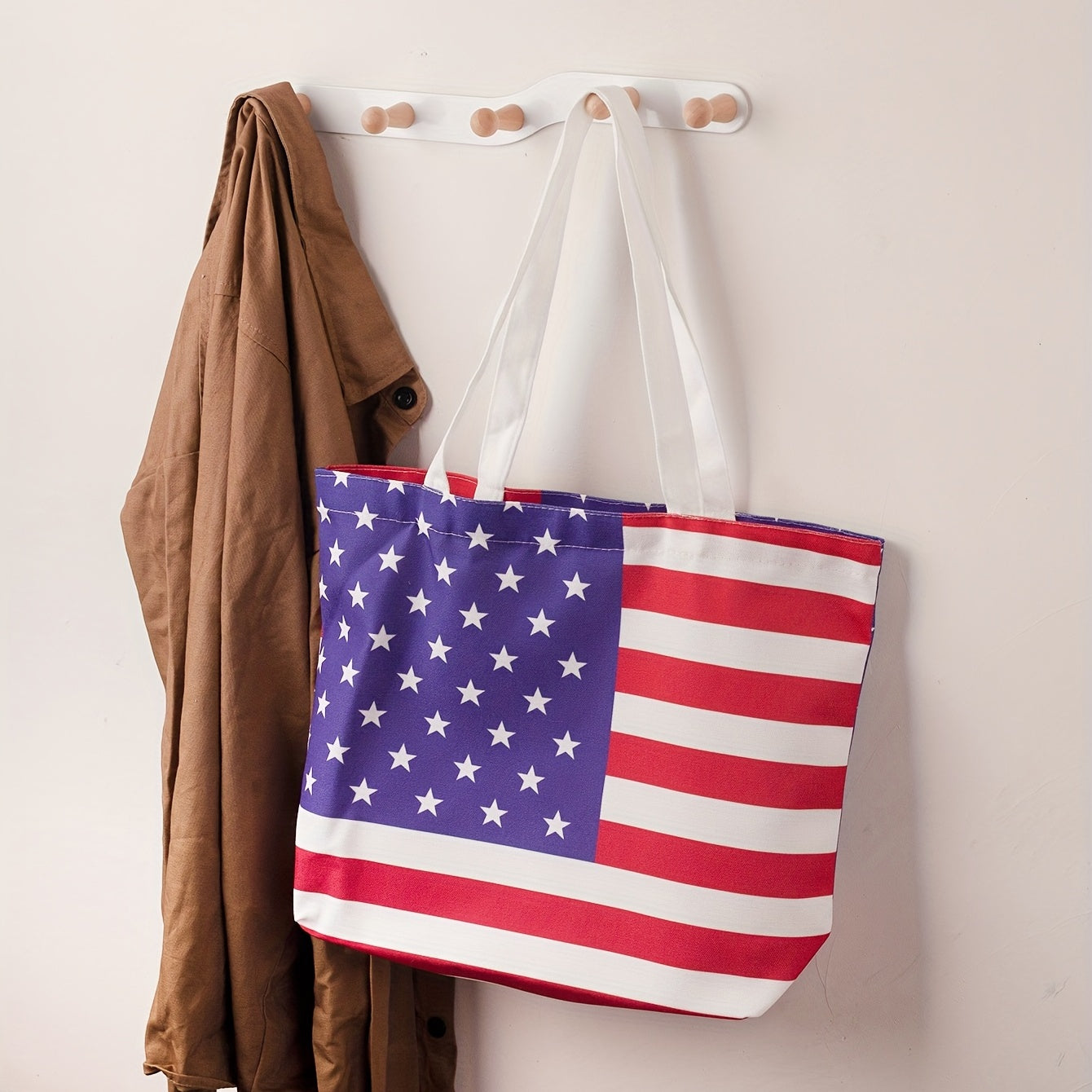 American Flag Pattern Shoulder Bag for Independence
