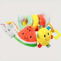 Baby Plush Fruit Bed Winding Car Pendant