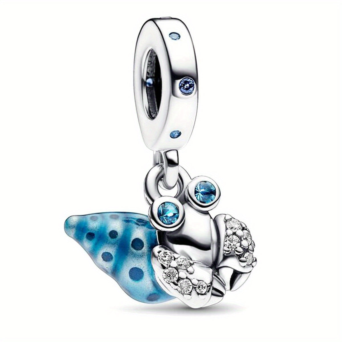 Summer Beach Ocean Pendant Marine Life Charm Bead Crab Shell
