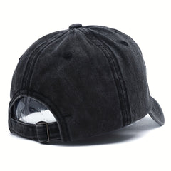 Vintage Letter Embroidered Baseball Cap Washed Distressed Dad Hat