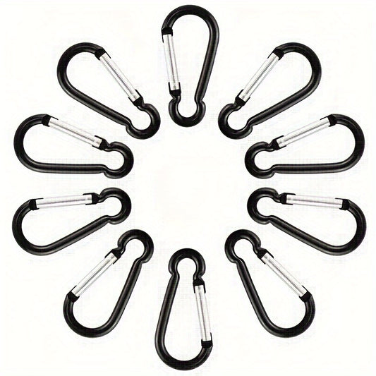 10PCS Aluminum Carabiner Keychain for Outdoor Adventure 1.7 inch