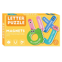 Magnetic Letter Number Learning Toy Preschool Math Counting Uppercase Animals Nu