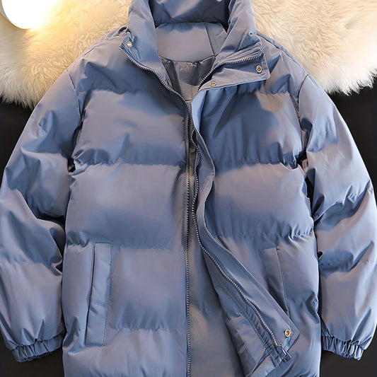 Men's Thickened Cotton Padded Jacket Lamb Fleece Warm Coat Winter